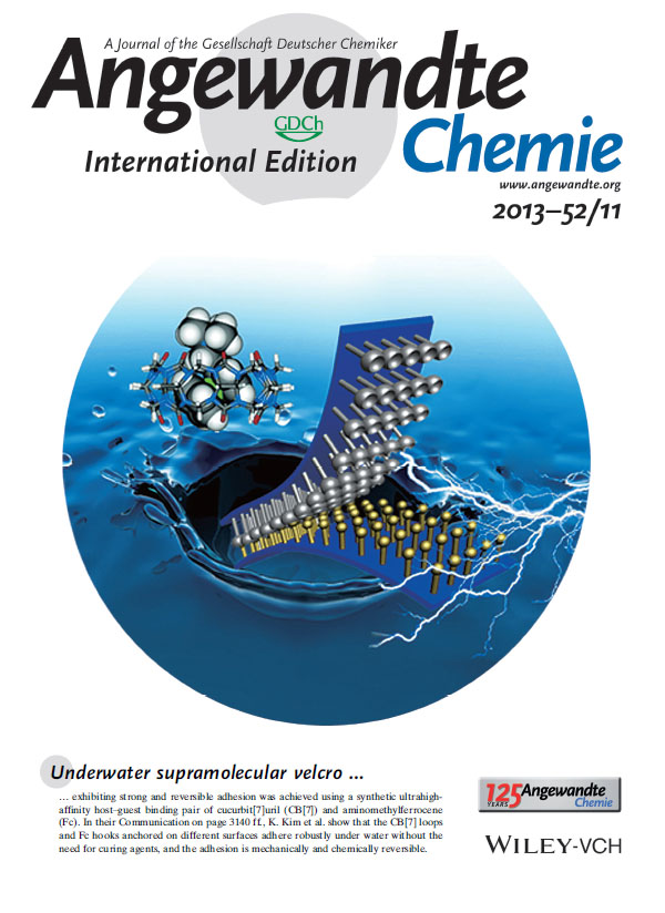 [Back Cover/Angew.Chem.Int.Ed.] Supramolecular Velcro for Reversible Underwater Adhesion
