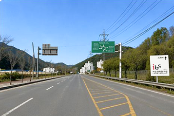천포삼거리 진입 시 보이는 전경